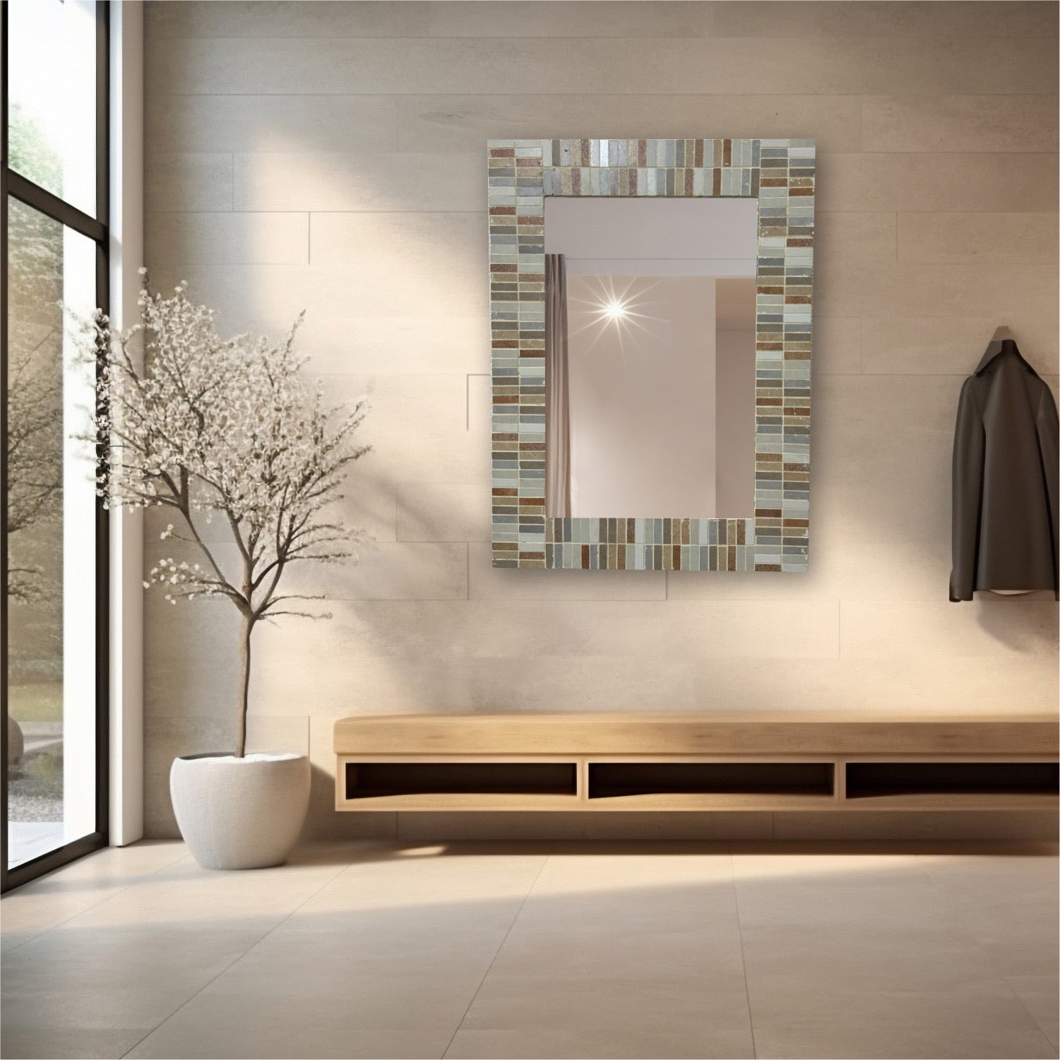 Matt Multicolor Mosaic Reflection for Traditional and Western Home Decor